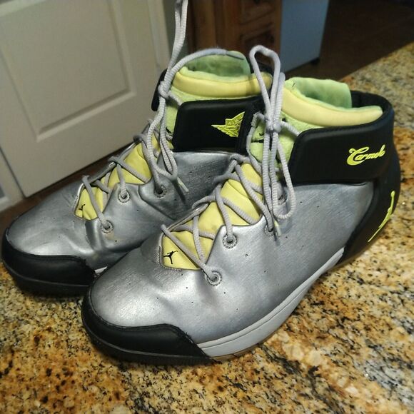 Nike Air Jordan Melo 1.5 Men Sz 10.5 - Wolf Gray Volt 631310-013 Carmelo Anthony - Picture 4 of 12